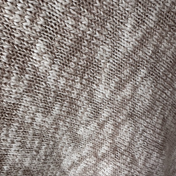 Eileen Fisher Natural Funnel Neck Poncho Organic Cotton Alpaca Lagenlook Oatmeal - Picture 5 of 8